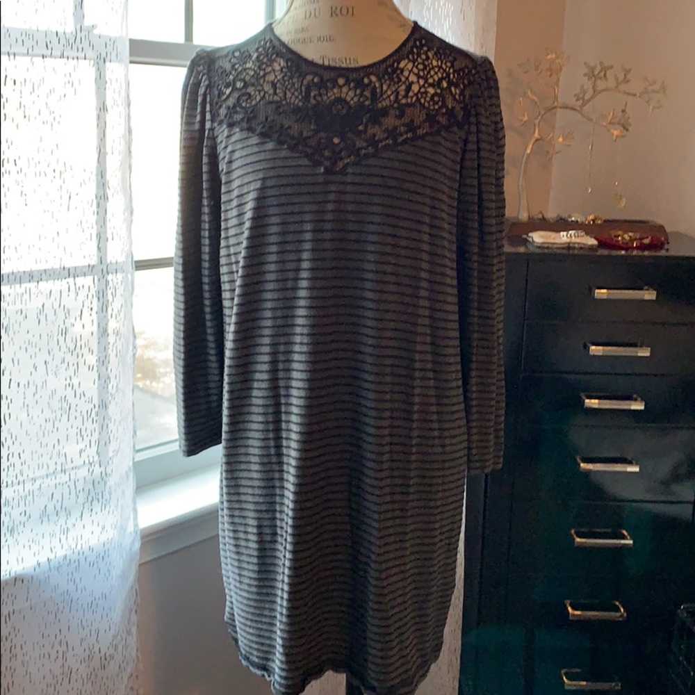 Loft Lace Yoke dress